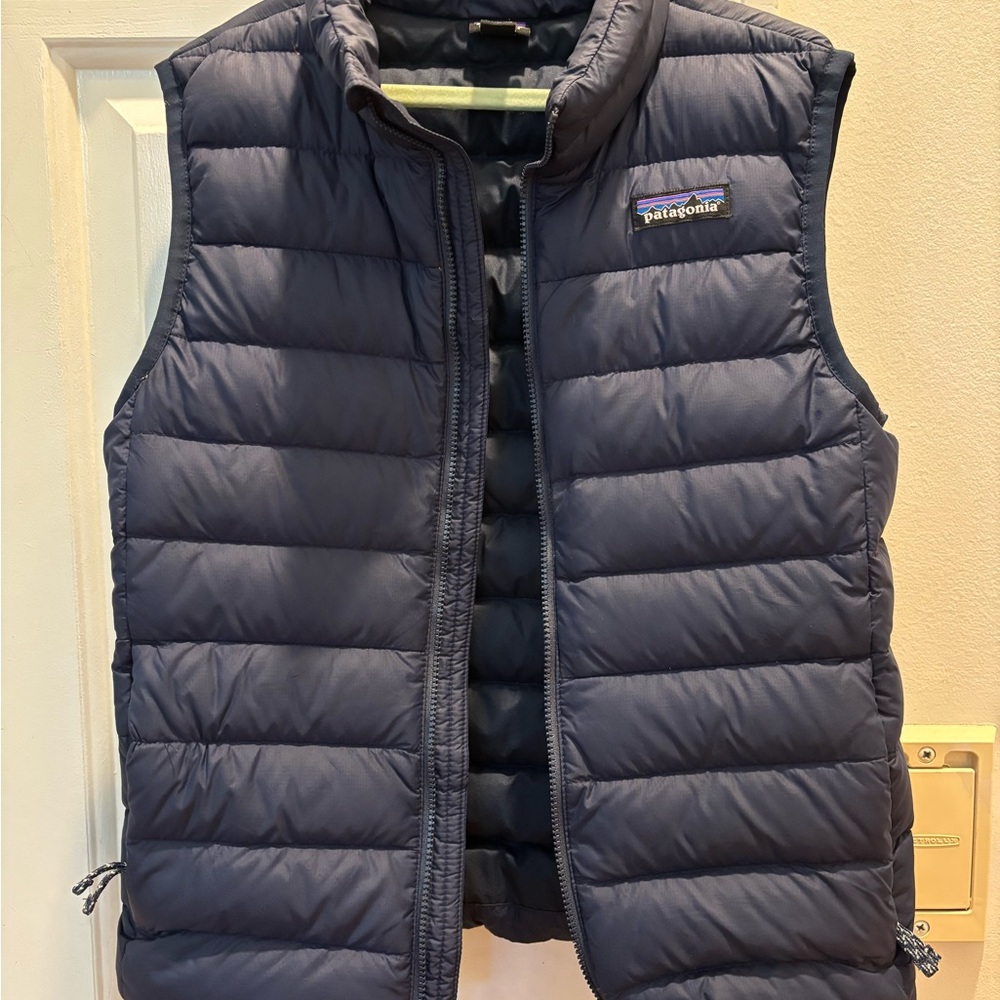 Kids Small Navy Patagonia Puffer Vest